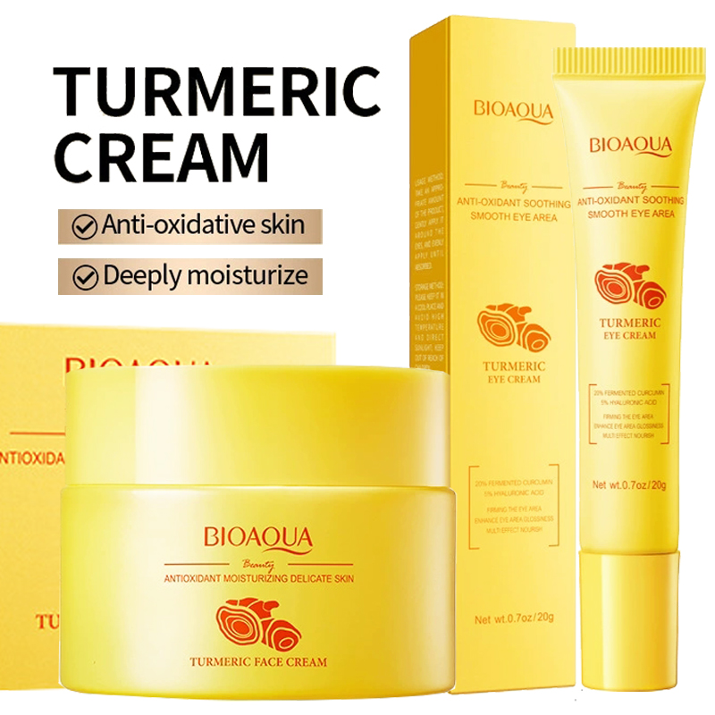 Skincare Oil Control - BIOAQUA Turmeric Skin Care Sets Moisturizing