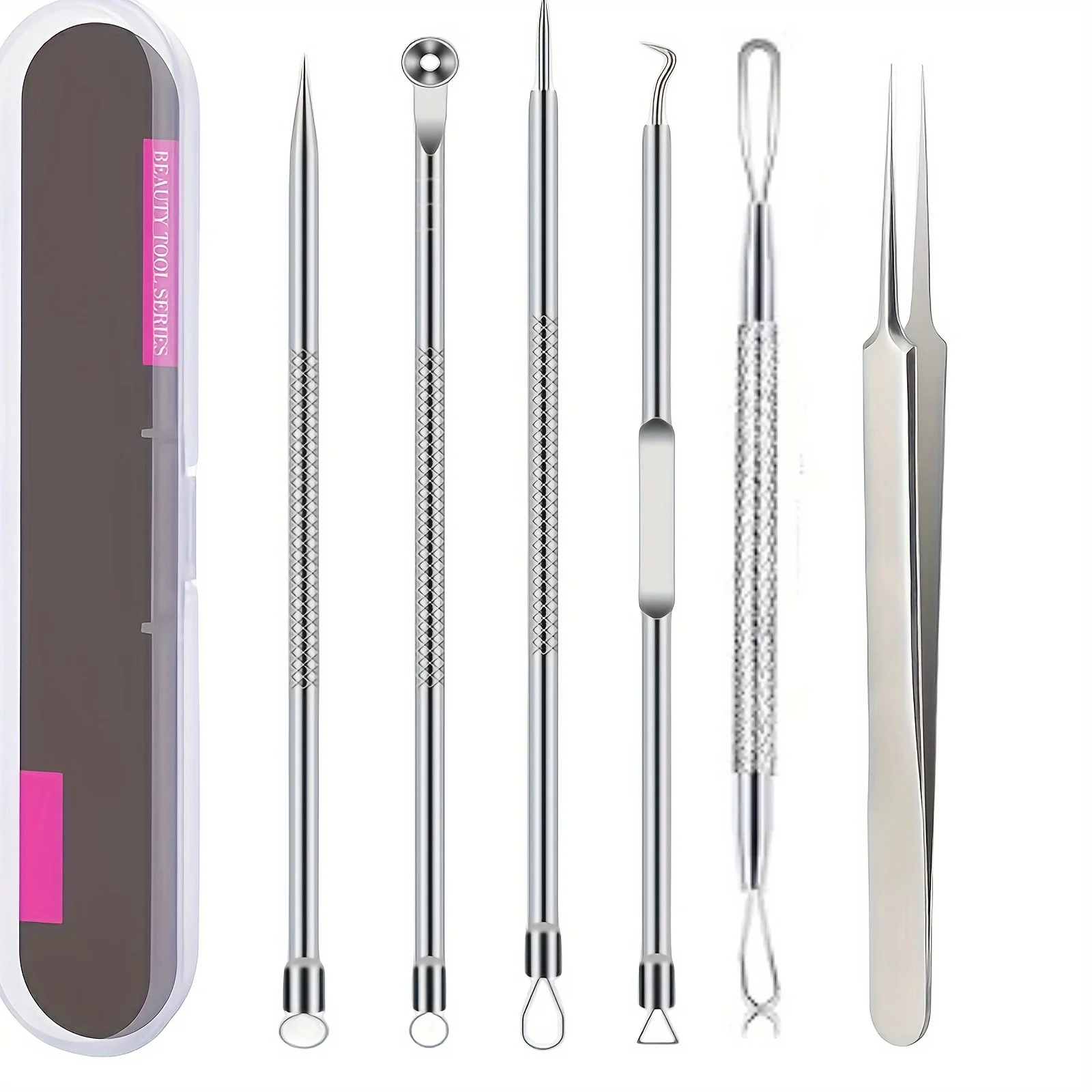 6-Pack Stainless Steel Acne Ne - Skincare Scora 评论和价格