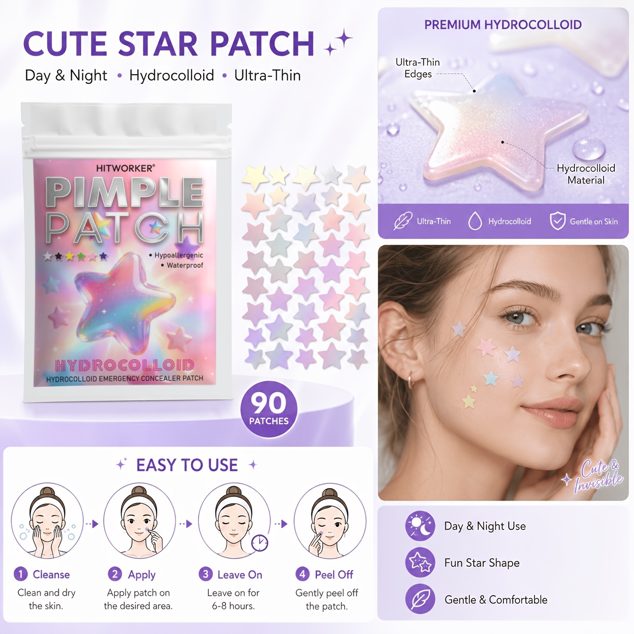 Bulk Pack Acne Patches for All - Skincare Oil Control 评论和价格
