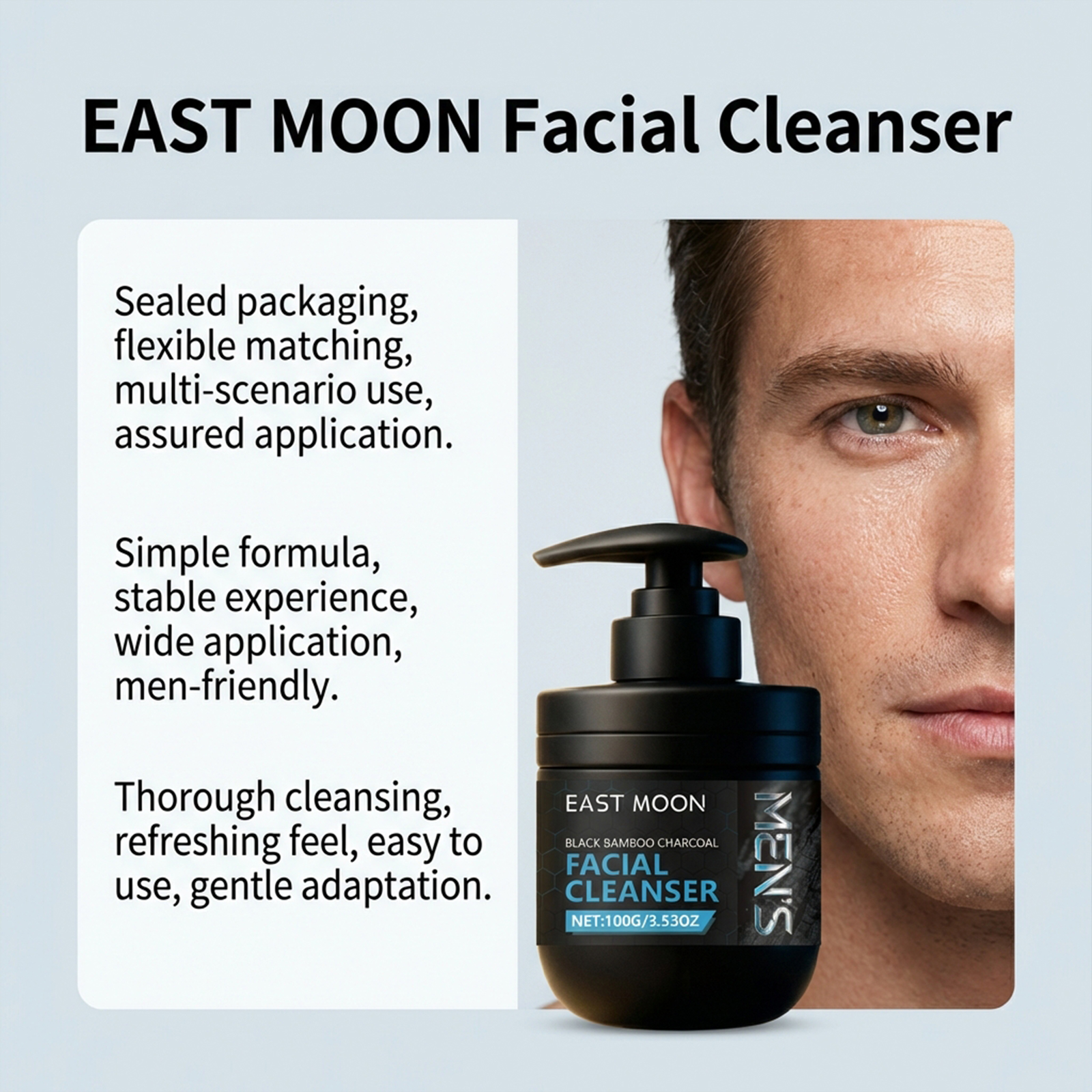 Mens Bamboo Charcoal Facial Cl - Skincare Oil Control 评论和价格