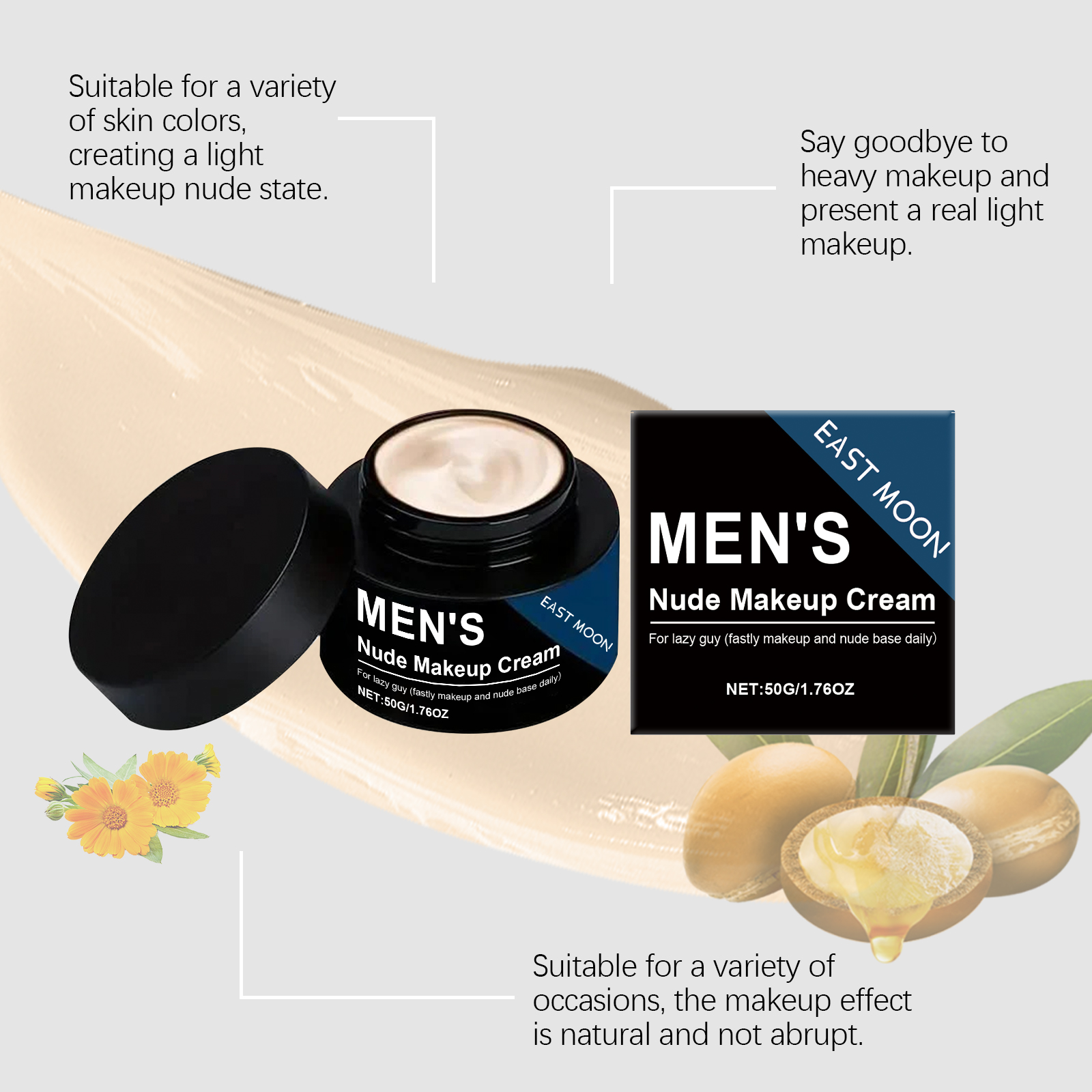Men's Instant Tone-Up Cream An - Skincare Oil Control 评论和价格