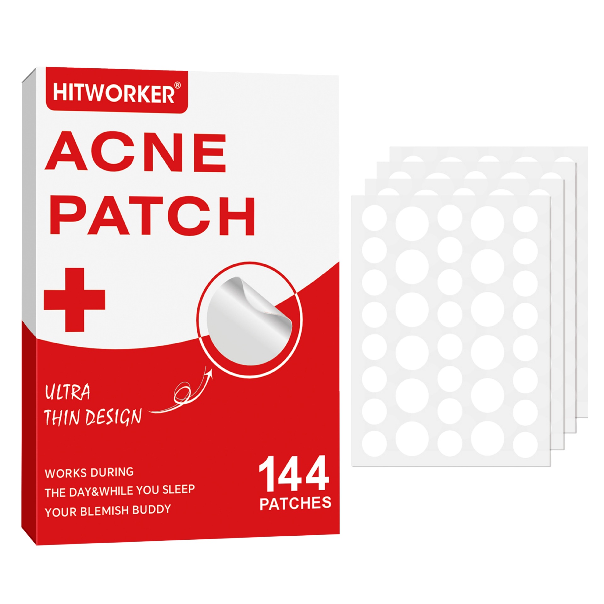 144Pcs Hydrocolloid Acne Pimpl - Skincare Oil Control 评论和价格