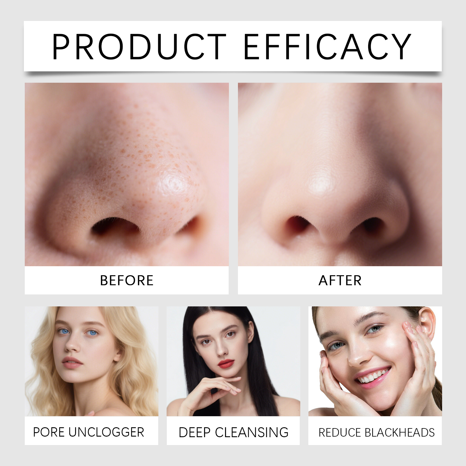 8 Pcs Gentle & Nourishing Nose - Skincare Oil Control 评论和价格