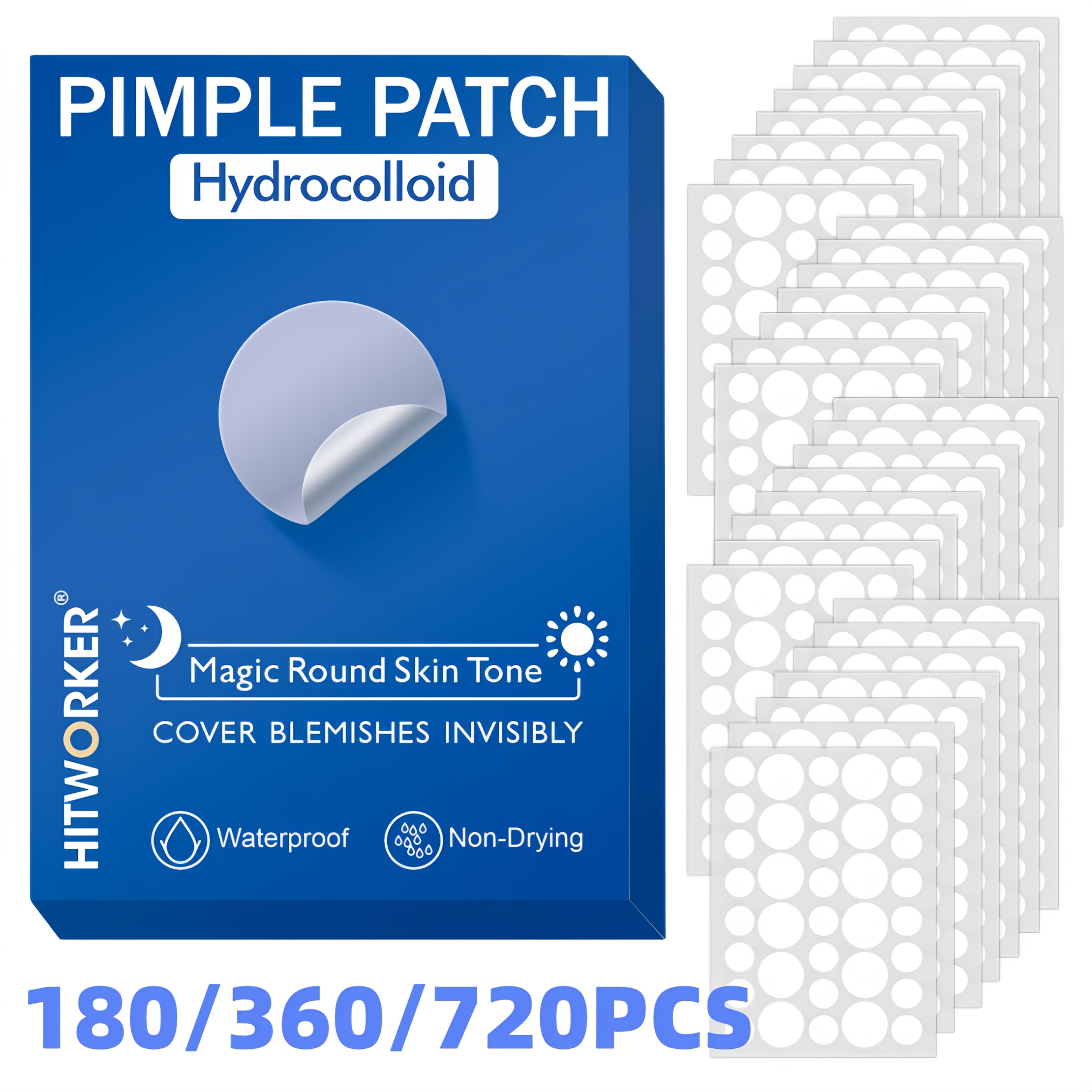 180/360/720pcs acne patches, w - Skincare Oil Control 评论和价格